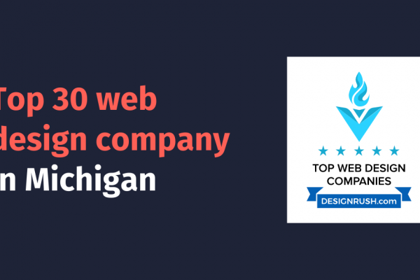 Top 30 web design company in Michigan award